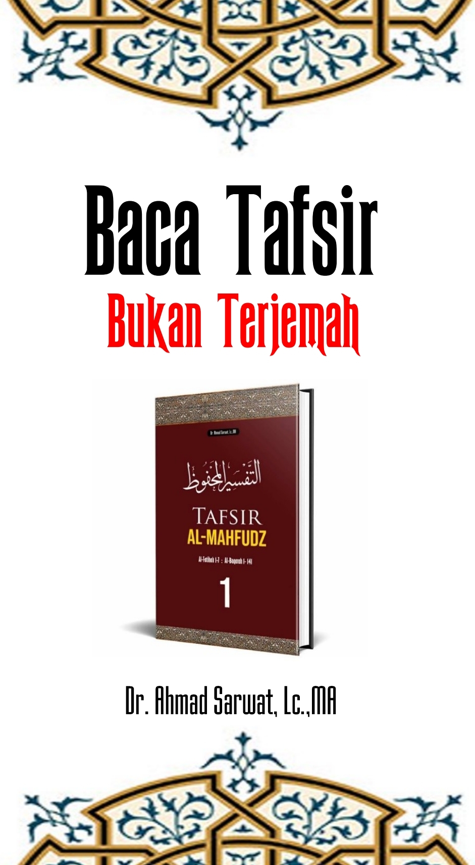 Baca Tafsir Bukan Terjemah