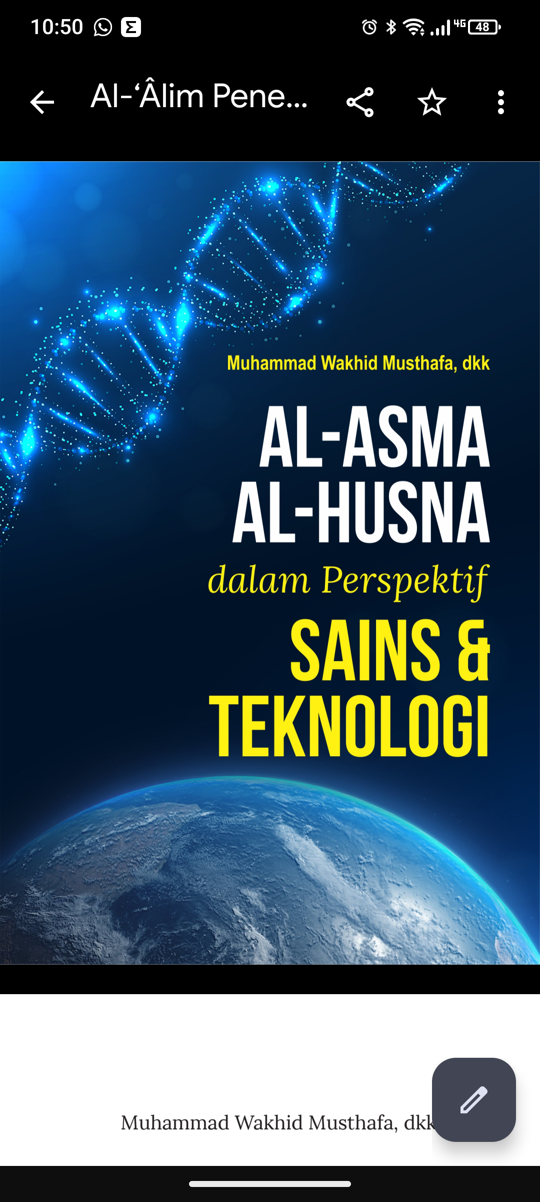 AL-ASMA AL-HUSNA  DALAM PERSPEKTIF SAINS & TEKNOLOGI